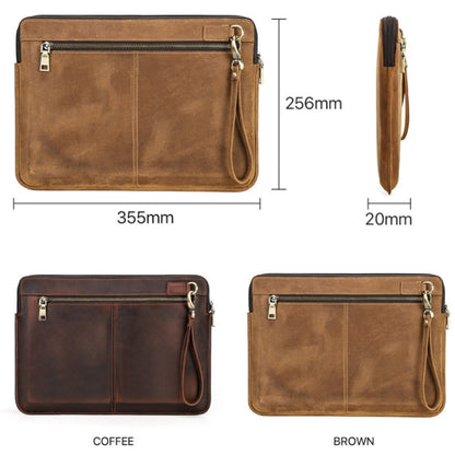 CONTACTS FAMILY Leather Laptop Sleeve For Macbook Pro 14.2 Inch(Brown) by CONTACTS FAMILY