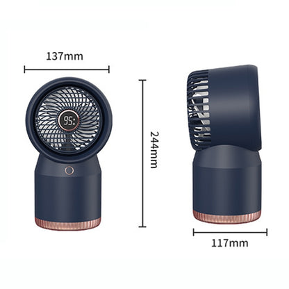 Spray Humidified LED Digital Display Office Home Fan, Style: USB Direct Plug(Blue) - Electric Fans by buy2fix | Online Shopping UK | buy2fix