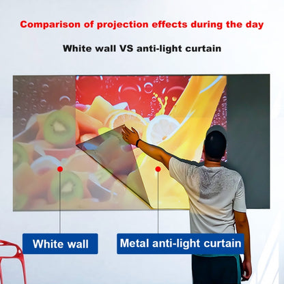 Folding Metal Anti-Light HD Projection Curtain, Size: 60 inches 4:3 120x90cm - Film Curtains by buy2fix | Online Shopping UK | buy2fix