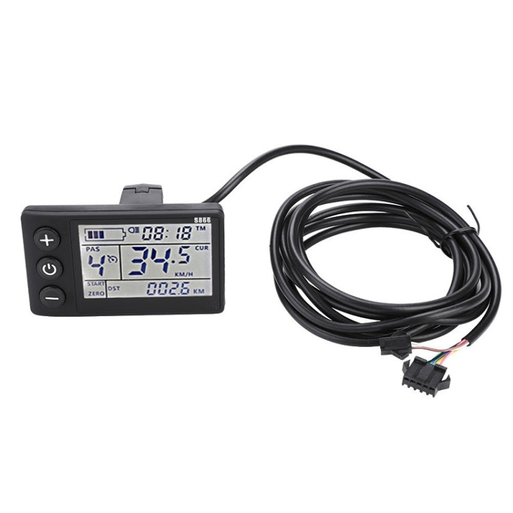 S866 Electric Bicycle Mountain Bike LCD Meter, Specification: B Type by buy2fix