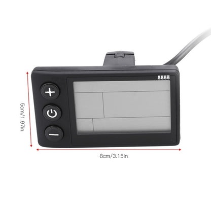 S866 Electric Bicycle Mountain Bike LCD Meter, Specification: B Type by buy2fix