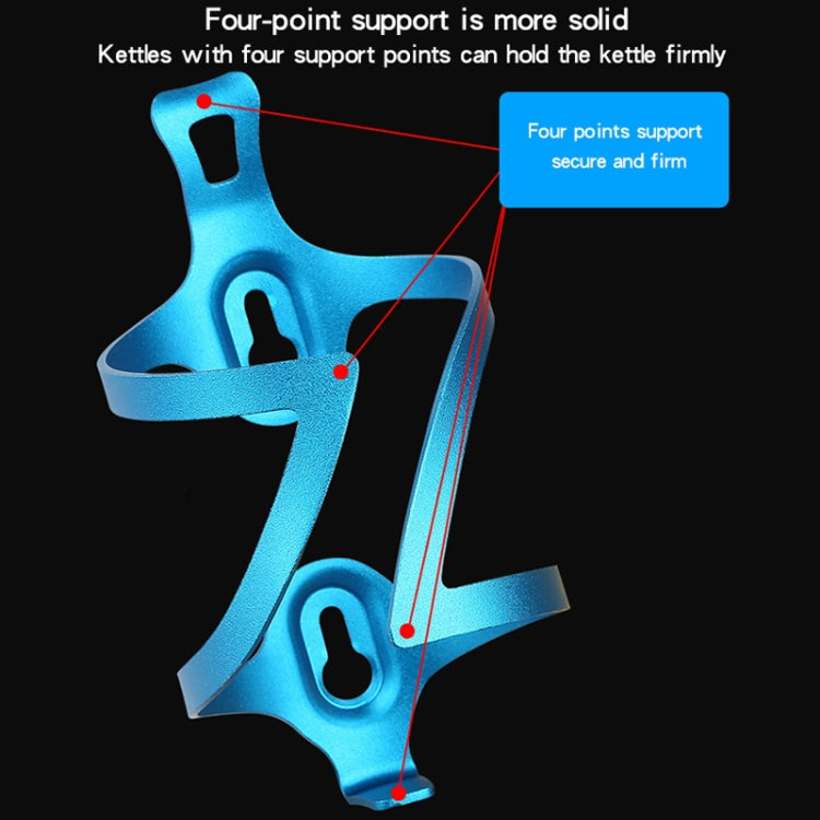 Bicycle Aluminum Alloy Kettle Frame(Black Bilateral With Base) by buy2fix