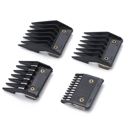 4 In 1 Hair Clipper Limit Comb Barber Tool Accessories(Black) - Haircutting Scissors Parts by buy2fix | Online Shopping UK | buy2fix