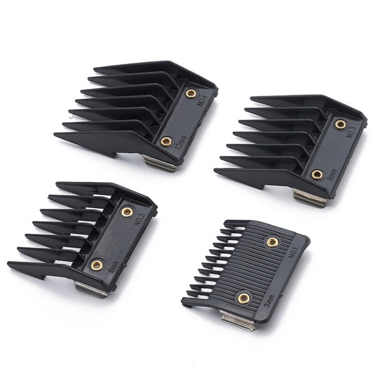 4 In 1 Hair Clipper Limit Comb Barber Tool Accessories(Black) - Haircutting Scissors Parts by buy2fix | Online Shopping UK | buy2fix