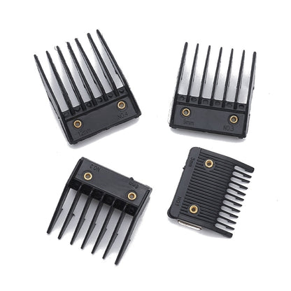 4 In 1 Hair Clipper Limit Comb Barber Tool Accessories(Black) - Haircutting Scissors Parts by buy2fix | Online Shopping UK | buy2fix