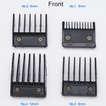 4 In 1 Hair Clipper Limit Comb Barber Tool Accessories(Black) - Haircutting Scissors Parts by buy2fix | Online Shopping UK | buy2fix