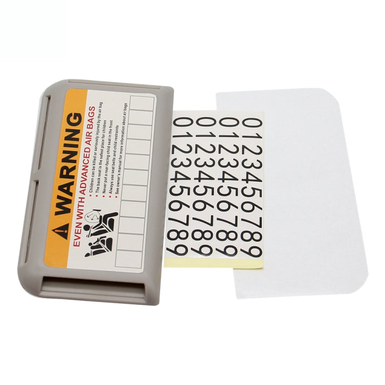 Car Sun Visor Card Holder Pass Fuel Card Holder Parking Number Card(Gray Bagged) - Stowing Tidying by buy2fix | Online Shopping UK | buy2fix