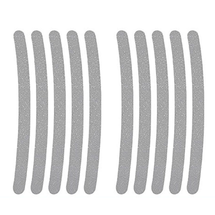 10pcs /Set Car Wheel Reflective Stickers 3D Personal Decoration Tire Warning Stickers(Silver White) by buy2fix