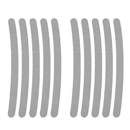 10pcs /Set Car Wheel Reflective Stickers 3D Personal Decoration Tire Warning Stickers(Silver White) by buy2fix