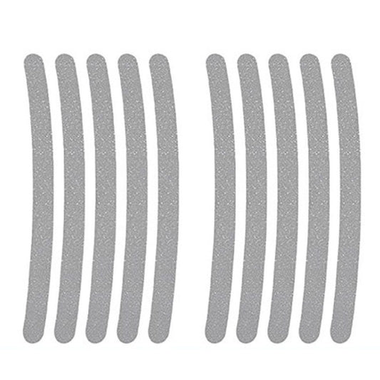 10pcs /Set Car Wheel Reflective Stickers 3D Personal Decoration Tire Warning Stickers(Silver White) by buy2fix