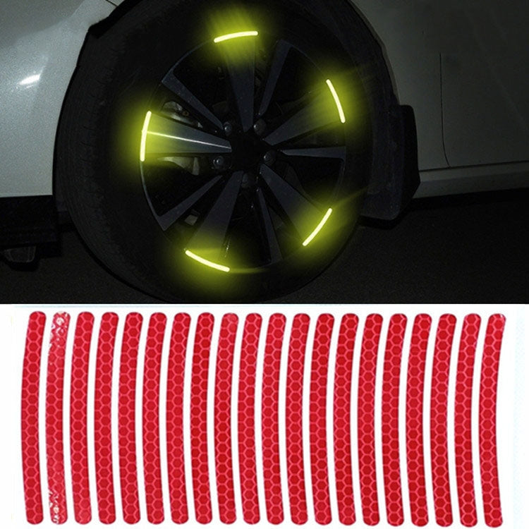 20pcs /Set Car Wheel Reflective Stickers 3D Personal Decoration Tire Warning Stickers(Red) by buy2fix