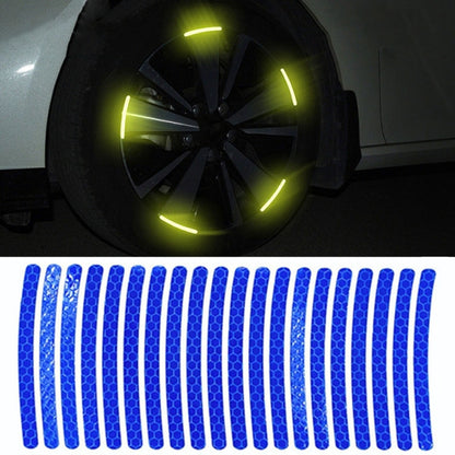 20pcs /Set Car Wheel Reflective Stickers 3D Personal Decoration Tire Warning Stickers(Blue) by buy2fix