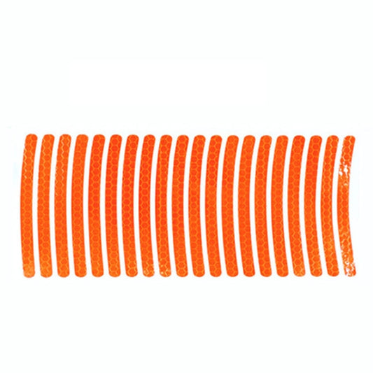 20pcs /Set Car Wheel Reflective Stickers 3D Personal Decoration Tire Warning Stickers(Orange) by buy2fix