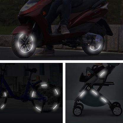 20pcs /Set Car Wheel Reflective Stickers 3D Personal Decoration Tire Warning Stickers(Orange) by buy2fix