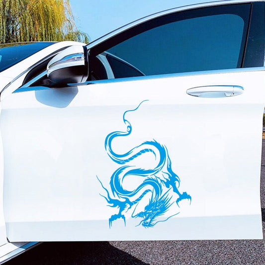 D-131 Dragon Totem Dragon Car Cover Sticker Modified Roof Scratch Sticker(Blue) by buy2fix