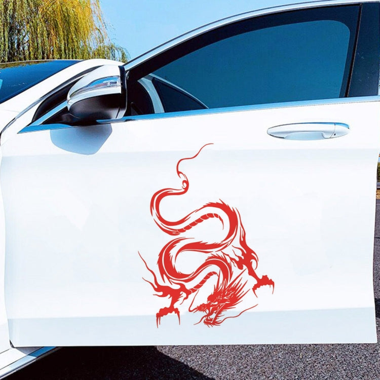D-131 Dragon Totem Dragon Car Cover Sticker Modified Roof Scratch Sticker(Red) by buy2fix