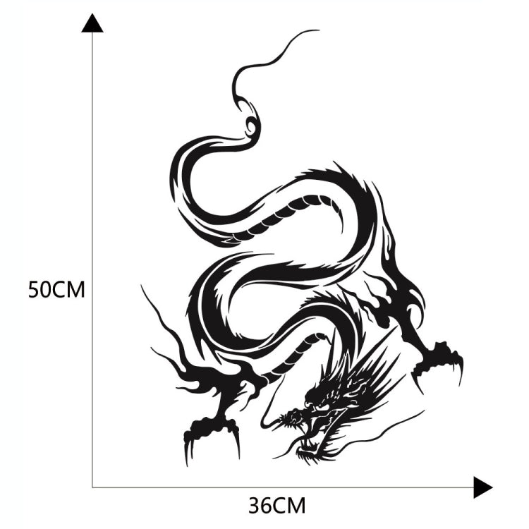 D-131 Dragon Totem Dragon Car Cover Sticker Modified Roof Scratch Sticker(Blue) by buy2fix