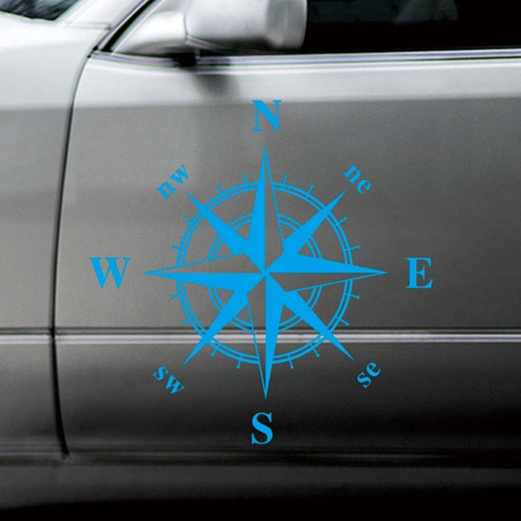 D-336 Car Compass Graphic Sticker Hood Car Body Universal Sticker(Blue) by buy2fix
