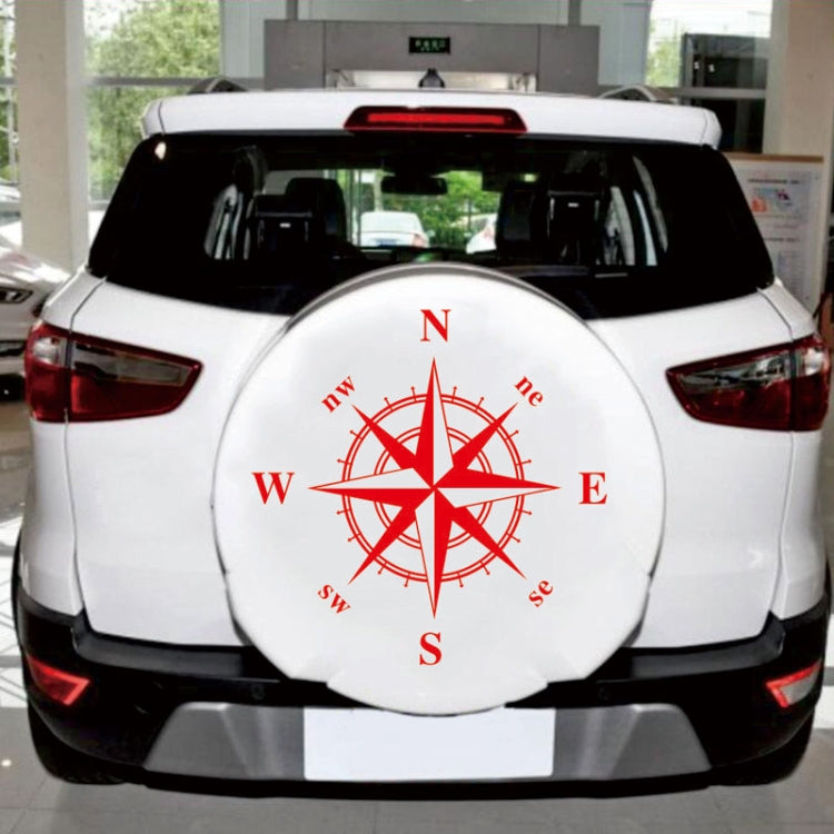 D-336 Car Compass Graphic Sticker Hood Car Body Universal Sticker(Red) by buy2fix