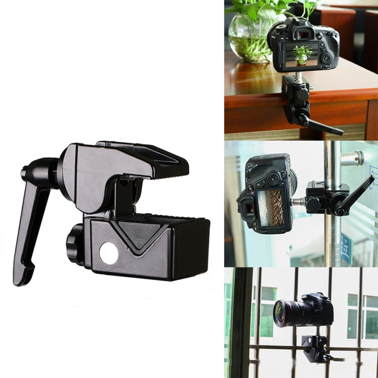 CL-22 Multi-function SLR Camera Fixed Clip Gimbal Vigorously Clip Photography Pliers(Black) by buy2fix