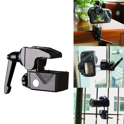 CL-22 Multi-function SLR Camera Fixed Clip Gimbal Vigorously Clip Photography Pliers(Black) by buy2fix