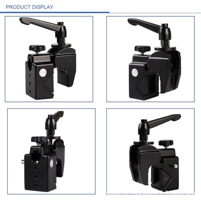 CL-22 Multi-function SLR Camera Fixed Clip Gimbal Vigorously Clip Photography Pliers(Black) by buy2fix