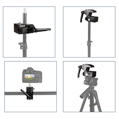 CL-22 Multi-function SLR Camera Fixed Clip Gimbal Vigorously Clip Photography Pliers(Black) by buy2fix