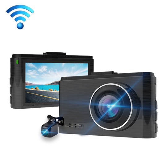 KG390 3 Inch IPS Screen TS Stream WIFI HD Driving Recorder, Style:, Sort by color: Dual Record by buy2fix