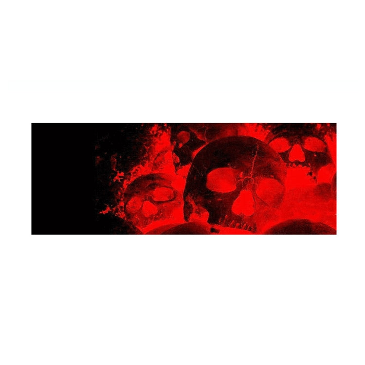 D-954 Flame Skeleton Rear Window Pattern Sticker Truck SUV Behind Wind Glass Stickers(Red) by buy2fix