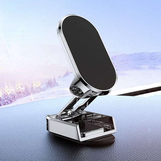 Vehicle Bracket Magnetic Navigation Bracket(Folding Silver) - Universal Car Holders by buy2fix | Online Shopping UK | buy2fix