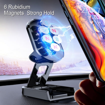 Vehicle Bracket Magnetic Navigation Bracket(Folding Silver) - Universal Car Holders by buy2fix | Online Shopping UK | buy2fix