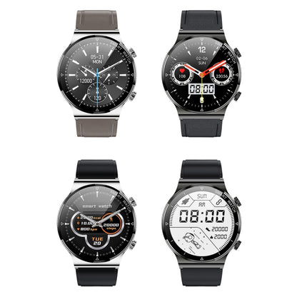 ME88 1.32 Inch Heart Rate Sleep Monitoring Smart Watch(Black Leather) by buy2fix