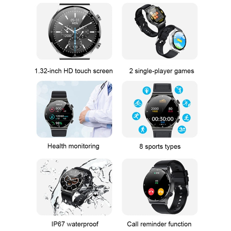 ME88 1.32 Inch Heart Rate Sleep Monitoring Smart Watch(Silver Silicone) by buy2fix
