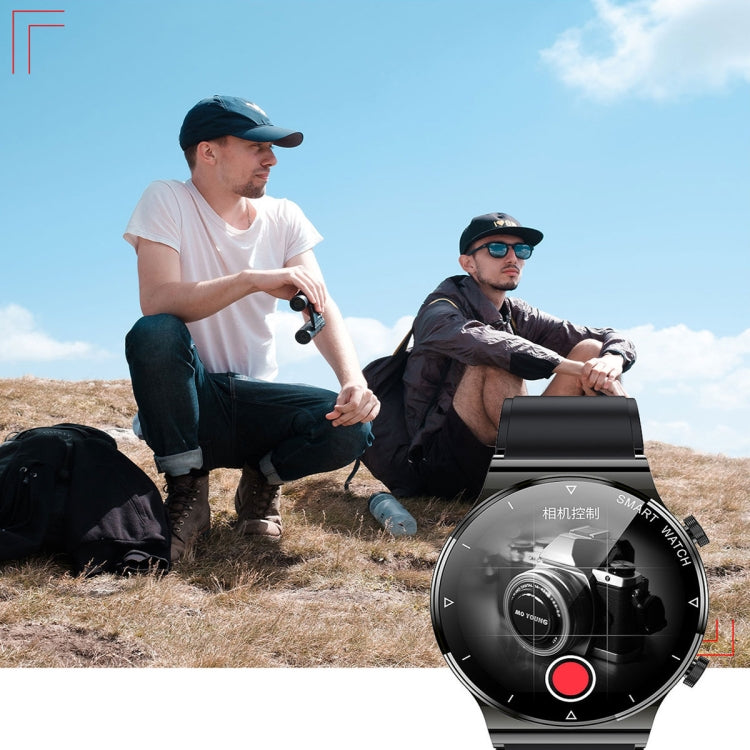 ME88 1.32 Inch Heart Rate Sleep Monitoring Smart Watch(Black Silicone) by buy2fix