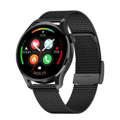 HD3 1.32 Inch Heart Rate Monitoring Smart Watch with Payment Function(Black Steel) by buy2fix