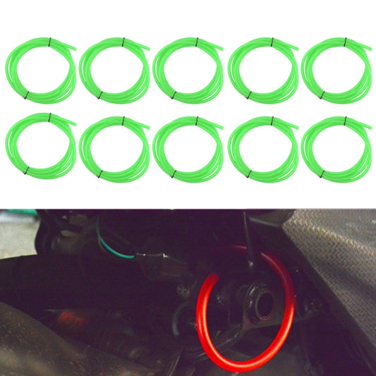 10PCS Motorcycle Modification Oil Pipe Rubber Gasoline Pipe, Length: 1m(Green) - oil tank tubes & oil pumps by buy2fix | Online Shopping UK | buy2fix