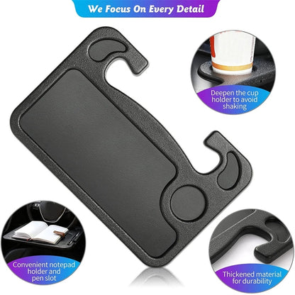Multifunctional Car Dining Tray Steering Wheel Notebook Bracket(Size: About 42x29x3cm) - Car Drink Holders by buy2fix | Online Shopping UK | buy2fix