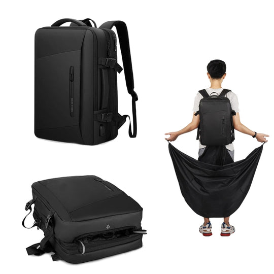 Mark Ryden 17.3 Inch Men Large Capacity Oxford Cloth Computer Backpack,Style: Raincoat Style