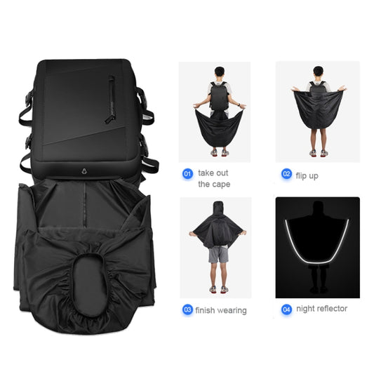 Mark Ryden 17.3 Inch Men Large Capacity Oxford Cloth Computer Backpack,Style: Raincoat Style by buy2fix