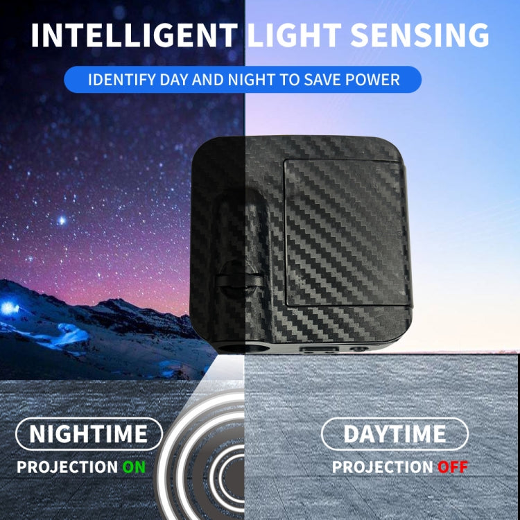LED Infrared Induction Car Door Welcome Light Night Projection Ambient Light, Specification: Modern Circle (Blue)(1 Pair/Box) - Atmosphere lights by buy2fix | Online Shopping UK | buy2fix