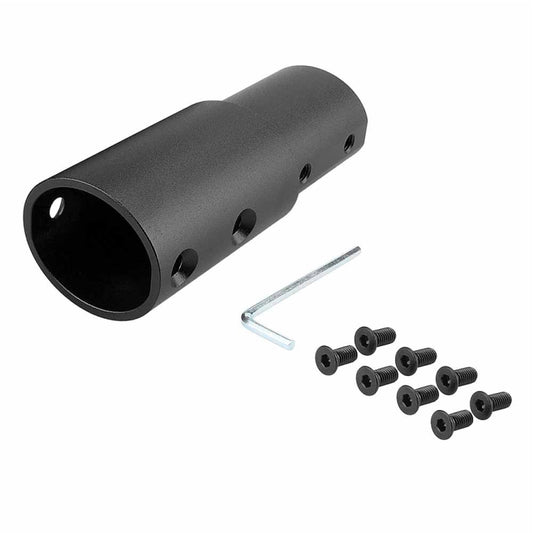 Aluminum Extension Pipe Extender Pole For Xiaomi M365/M365Pro Pro2 1S(Black) - Accessories & Parts by buy2fix | Online Shopping UK | buy2fix
