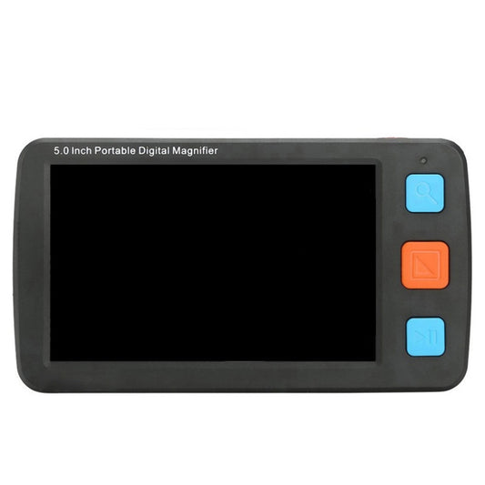 5.0 inch Portable HD Electronic Vision Aid Low Vision Magnifying Glass Reader, US Plug(Black) - Hand Held Style by buy2fix | Online Shopping UK | buy2fix
