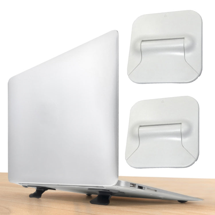 Portable Folding Notebook Computer ABS Bracket(White) - Laptop Stand by buy2fix | Online Shopping UK | buy2fix