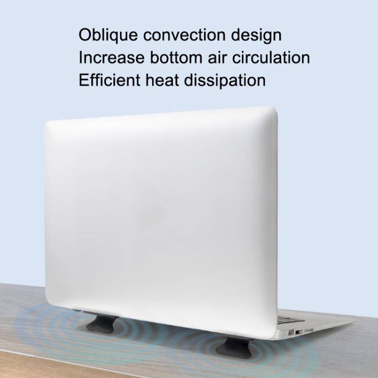 Portable Folding Notebook Computer ABS Bracket(White) - Laptop Stand by buy2fix | Online Shopping UK | buy2fix