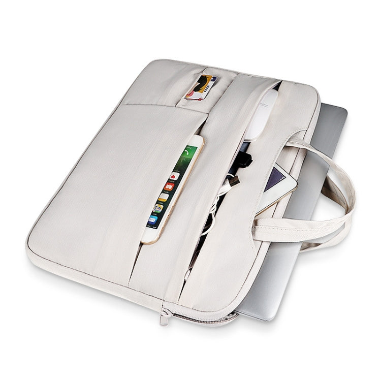 ND05SDZ Waterproof Wearable Laptop Bag, Size: 13.3 inches(Creamy-white) by buy2fix
