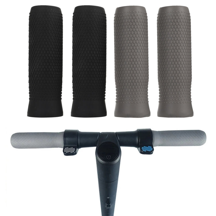 1 Pair Silicone Handbar Cover For Ninebot ES1/ES2/ES3/ES4 (Gray) - Accessories & Parts by buy2fix | Online Shopping UK | buy2fix