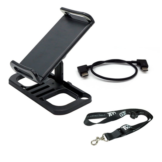 Drone Remote Controller Holder Tablet Extended Bracket Clip With Lanyard & Type-C Line - Holder Series by buy2fix | Online Shopping UK | buy2fix