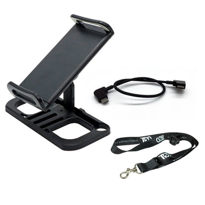 Drone Remote Controller Holder Tablet Extended Bracket Clip With Lanyard & Micro USB Line - Holder Series by buy2fix | Online Shopping UK | buy2fix