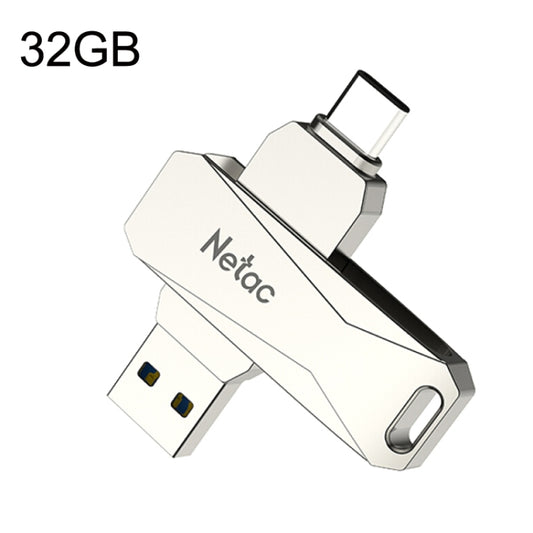 Netac U782C Type-C Dual Interface High-Speed Metal Computer USB Flash Drive, Capacity: 32GB by Netac
