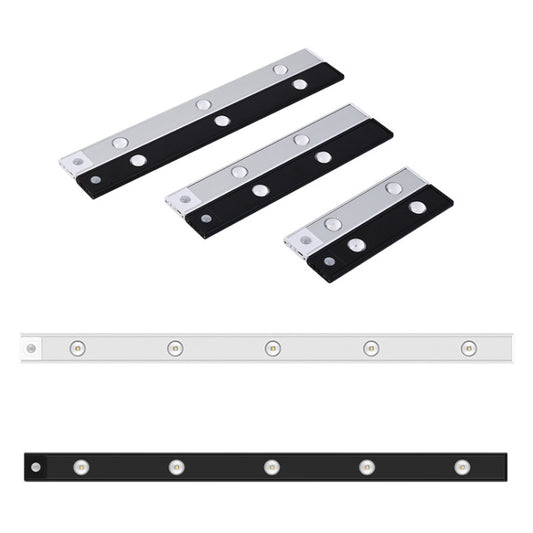 Ultra-thin Smart LED Human Body Sensor Light Bar, Length: 30cm(Space Silver) - Sensor LED Lights by buy2fix | Online Shopping UK | buy2fix
